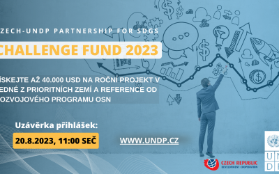 Czech-UNDP Challenge Fund 2023: Přihlášky jsou otevřené!