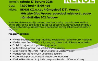 Podnikatelské setkání s firmou RENOL CZ 17.6. 2026